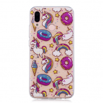 Carcasă din plastic unicorni dulci,, pentru Huawei P20 Lite - transparent