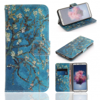 Husă flip migdal, pentru Huawei P Smart - albastru