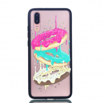Carcasă din plastic întărit donuts pentru Huawei P20 - transparent