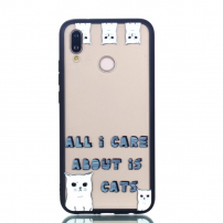 Carcasă din plastic pisici, pentru Huawei P20 Lite - transparent