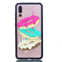 Carcasă din plastic întărit donuts pentru Huawei P20 Pro - transparent