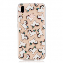 Carcasă din plastic unicorni, pentru Huawei P20 Lite - transparent