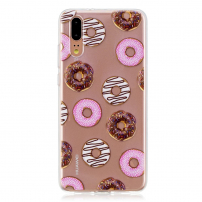 Carcasă din plastic donuts, pentru Huawei P20 - transparent