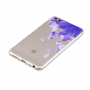 Carcasă din plastic albastru petale, pentru Huawei P smart - transparent