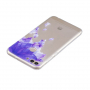 Carcasă din plastic albastru petale, pentru Huawei P smart - transparent