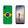 Carcasă din plastic Nxe steagul Braziliei, pentru Huawei P20 Lite