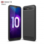Husă de protecție, din plastic, cu textură șlefuită, pentru Honor 10 - negru
