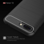 Husă de protecție, din plastic, cu textură șlefuită, pentru Honor 10 - negru