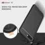 Husă de protecție, din plastic, cu textură șlefuită, pentru Honor 10 - negru