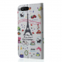 Husă tip portofel, Parisul divers, pentru Honor 10 - colorat