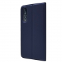 Husă magnetică, din piele, pentru Huawei P20 Pro - albastru închis