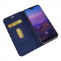 Husă magnetică, din piele, pentru Huawei P20 Pro - albastru închis