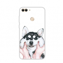Carcasă din plastic husky, pentru Huawei P Smart - alb-negru
