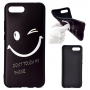 Carcasă din silicon emoticon, pentru Honor 10 - negru