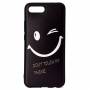 Carcasă din silicon emoticon, pentru Honor 10 - negru