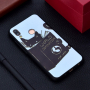 Carcasă din silicon pisică cu carte, pentru Huawei P20 Lite - alb-negru