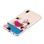 Husă de protecție, din plastic, flamingo, pentru Huawei P20 Lite - transparent