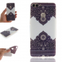 Carcasă din plastic model simetric, pentru Huawei P Smart - alb-negru