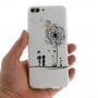 Carcasă din plastic păpădie și copii, pentru Huawei P Smart - alb