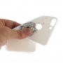 Carcasă din plastic păpădie și copii, pentru Huawei P Smart - alb
