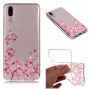 Carcasă din plastic pom în floare, pentru Huawei P20 - transparent
