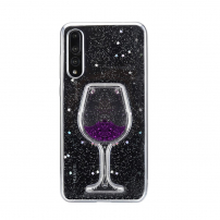 Carcasă din plastic pahar cu vin, pentru Huawei P20 Pro - violet