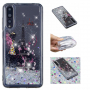 Carcasă din plastic cu paiete plutind, Turnul Eiffel pentru Huawei P20 Pro - argintiu