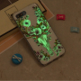 Carcasă din plastic luminos în întuneric craniu de cerb, pentru Honor 10 - naturală