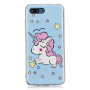 Carcasă din plastic luminos în întuneric unicorn, pentru Honor 10 - naturală