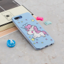 Carcasă din plastic luminos în întuneric unicorn, pentru Honor 10 - naturală