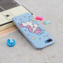 Carcasă din plastic luminos în întuneric unicorn, pentru Honor 10 - naturală