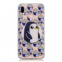 Carcasă din plastic pinguin, pentru Huawei P20 Lite - transparent
