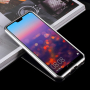 Ramă metalică Luphie, cu sticlă durificată, pentru Huawei P20 Pro - argintiu / transparent