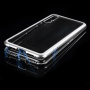 Ramă metalică Luphie, cu sticlă durificată, pentru Huawei P20 Pro - argintiu / transparent
