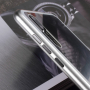 Ramă metalică Luphie, cu sticlă durificată, pentru Huawei P20 Pro - argintiu / transparent