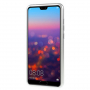 Ramă metalică Luphie, cu sticlă durificată, pentru Huawei P20 Pro - argintiu / transparent