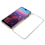 Ramă metalică Luphie, cu sticlă durificată, pentru Huawei P20 Pro - argintiu / transparent