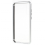 Ramă metalică Luphie, cu sticlă durificată, pentru Huawei P20 Pro - argintiu / transparent