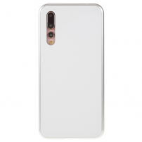 Ramă metalică Luphie, cu sticlă durificată, pentru Huawei P20 Pro - argintiu