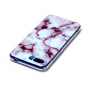Carcasă din plastic marmură, pentru Honor 10 - roșu
