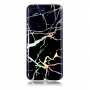 Carcasă din plastic c model marmură, pentru Honor 10 - negru