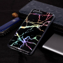 Carcasă din plastic c model marmură, pentru Honor 10 - negru