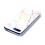 Carcasă din plastic c model marmură, pentru Honor 10 - alb