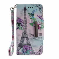 Husă flip Turnul Eiffel pentru Huawei Y5 (2018) - colorat