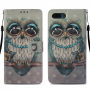 Husă flip bufniță, pentru Honor 10 - gri