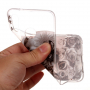 Carcasă din plastic craniu și flori, pentru Huawei P20 Lite - transparent