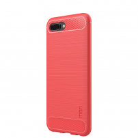 Carcasă Mofi din plastic cu textură șlefuită, pentru Honor 10 - roșu