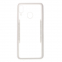 Carcasă transparentă, din plastic, cu ramă, pentru Huawei Nova 3 - alb