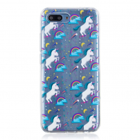 Carcasă din plastic unicorni, pentru Honor 10 - transparent