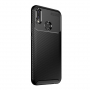 Carcasă din plastic cu textură carbon, pentru Huawei Nova 3i - negru